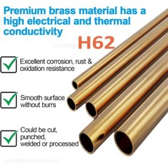 Brass Tube Round 2mm 3mm 4mm 5mm 6mm 7mm 8mm 10mm 12mm 14mm 15mm O.D. x 200mm