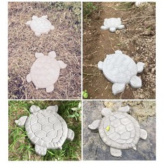 Turtle Shaped Stepping Stone Mold Concrete Cement DIY Paver for Garden Driveway