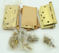 Lot of (8) Hager Door Hinges 1279 Full Mortise Ball Bearing Chrome 4.5″ x 4.5″
