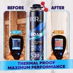 Spray Foam Insulation Can (6 x 23.1 oz. (655 g)) Expanding Foam Sealant