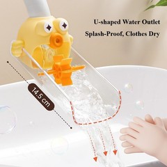 Playful BPA-Free Non-Toxic Splash-Proof Reusable Sturdy Hygienic Faucet Extender