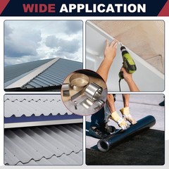 0.6in x 3.3ft Stainless Steel Flashing Roll, 0.2mm Metal Roof Panels