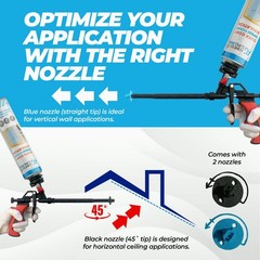 AG Spray Foam Insulation Kit (12 x 32.80 oz/930 gr 240 Bd Ft) Close Cell Self E