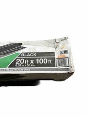 HDX Black Plastic Sheeting 20ft X 100ft