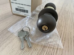 Arrow RK17-BD-10B Grade 2 Cyindrical Keyed Door Knob (Oil-rubbed Bronze Finish)