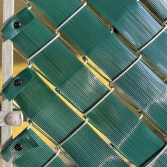 Aiwaiufu 76 Meters Chain Link Fence Privacy Tape, 250ftX0.15ft Green