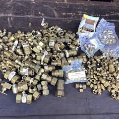 Massive Group Of Brass Compression Fittings 1/8”- 7/8” Fuel Gas Water Steam 17#