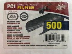 NEW Malco PC1 EV Galvanized Steel Pex to Wire Clips 500 pack