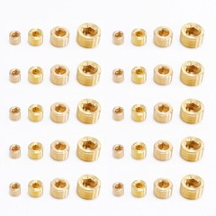 10/20PC 1/8″ 1/4″ 3/8″ 1/2″ NPT Brass Hex Countersunk Plugs Socket Pipe Fittings