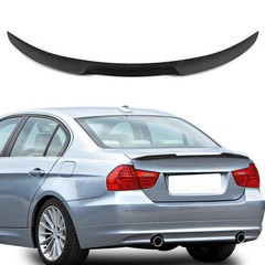 Glossy Black Carbon Fiber Trunk Spoiler Wing 2005-2015 BMW E90 3 Series Sedan