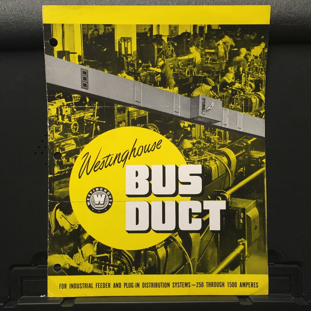 Vtg Westinghouse Electric Catalog ~ Industrial Bus Duct 1941