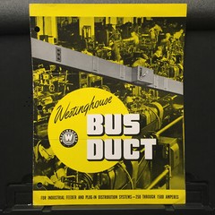 Vtg Westinghouse Electric Catalog ~ Industrial Bus Duct 1941