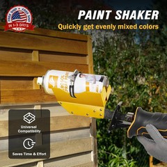 Paint Shaker, Spray Can Shaker for Reciprocating Saw, Fits Cans from 2″ to 3″ in