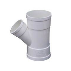 PVC 45° Tee Equal/Reducer 3-Way Y Piece Drainage Pipe Fittings Adapter Pipe