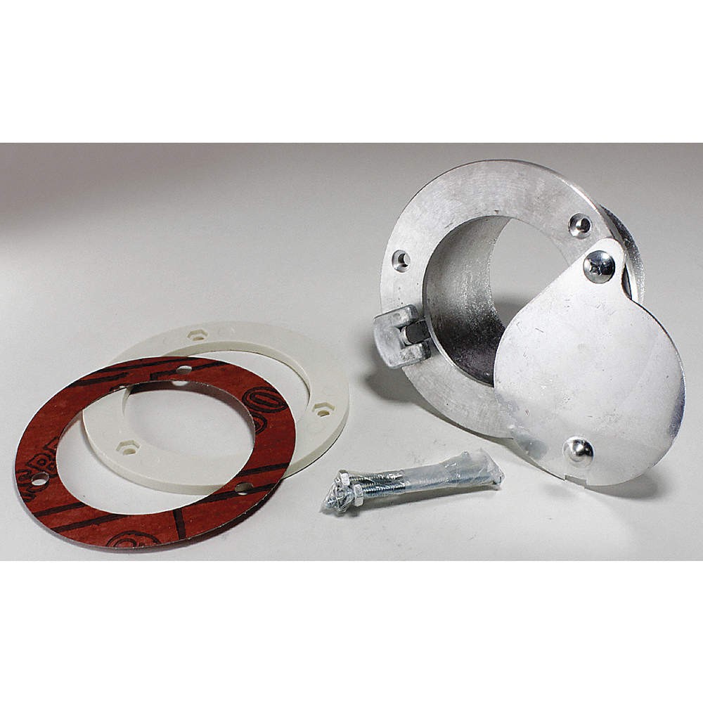 AMERICAN GARAGE DOOR SUPPLY EL42 Exhaust Port, For 2 in Door, Aluminum 5MVJ3