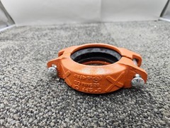 (QTY 4) SPF C4 3″ Pipe Coupling Grooved Fitting Ductile Iron Orange 88.9mm OD