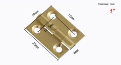 Quality Solid Brass Butt Hinge Choose Small-Large Door Cabinet Cupboard Hinges