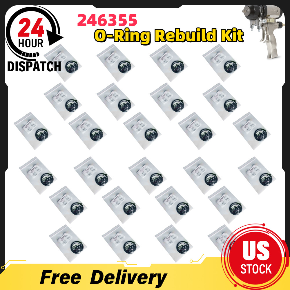 246355 For Graco Fusion Air Purge AP Sprayer 26Set Complete O-Ring Rebuild Kit