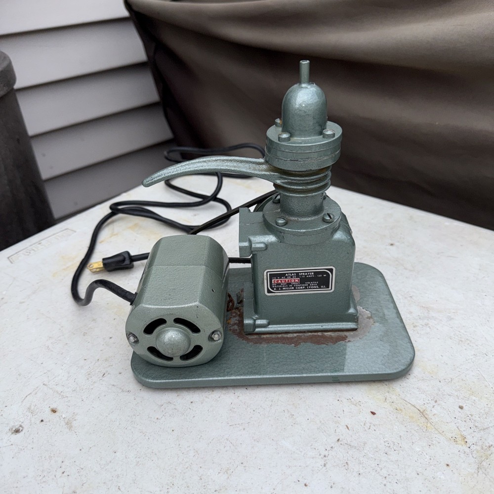 Antique Atlas Sprayer Outfit Machine by K.J. Miller Corp. Working Great