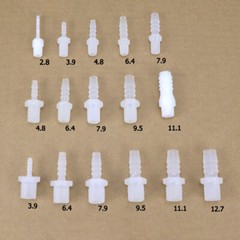 External Thread Plastic Hose Barb Fitting Size 1/8″ 1/4″ 3/8″ 1/2″ *2.8mm-12.7mm