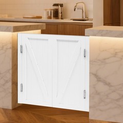 Solid Wood Partition Door For Shop Entrance Partition Door White Pine Wood