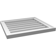 Ekena Millwork 22W X 20H Rectangle Surface Mount Pvc Gable Vent Non-Functional