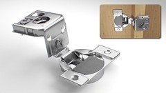 Berta 2-Pack, 1 inch Overlay Soft Closing Face Frame Cabinet Hinges, 105 Degr…