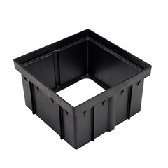 NDS 1216 Catch Basin Riser for 12 Inch Square 1 Count (Pack of 1), Black