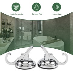 1X (Heavy Duty Type Vacuum Suction Cup Hooks (2 Pack), For Organizing 4426