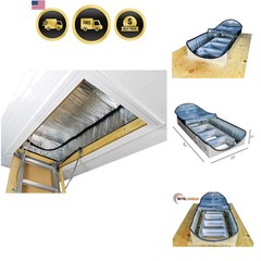Attic Door Insulation Cover Reflective Aluminum Sealing Hood for Attic Stairs