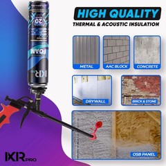 Spray Foam Insulation Kit (3Pk Kit-26.46oz) Expanding Foam Sealant