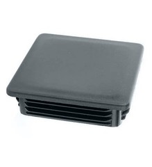 10 x Louver plugs square tube 50 x 50 mm square anthracite end caps plastic