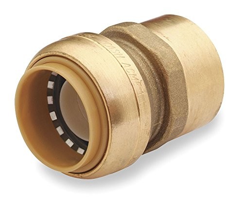 Sharkbite 1″ x 1″ Push-To-Connect FNPT Straight Adapter in Brass – U094LF
