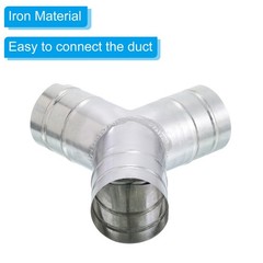 3″ 3 Way Duct Splitter Y Connector Air Vent Duct Hose Exhaust Pipe Adapter
