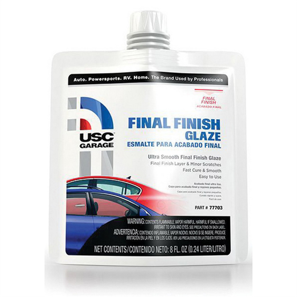 USC.77703 US Chemical 77703 Final Finish Glaze, 8 oz Pouch, Gold, Liquid