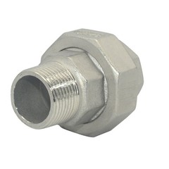 Stainless Steel Union 3/4″ in inch NPT Pipe Split Coupling Male to Female MF
