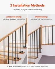 Staircase Balusters 31 Pack,44 Inch Durable Carbon Steel Stair Balusters,0.5 Inc