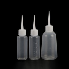 5PCS 40/100ml Plastic Clear Tip Applicator Bottle Squeeze Empty Bottle