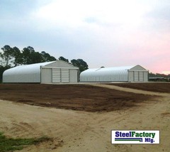 Steel Garage P25x65x13 Metal Storage Building Kit Made in the USA Factory Direct