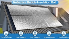 Reflective Insulation Roll 36in 10ft Double Bubble Wrap Aluminum Foil Window RV