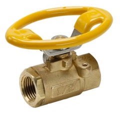 Parker 1/2″ PTF Female (Short NPT Threads) Brass Industrial Ball Valve 600 PSI