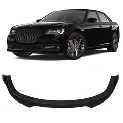Front Bumper Lip Glossy Black 3pcs Lower Chin Spoiler for Chrysler 300 2015-2023