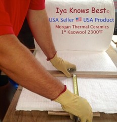 1″ Kaowool 16″ x 24″ Ceramic Fiber Blanket Insulation 2300F Thermal Ceramics