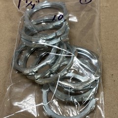 QTY 10) 1.25″ EMT Conduit Steel Rigid Conduit Locknut 1-1/4″