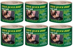 Cofair BST325 3″ x 25′ EPDM Quick Roof Adhesive Rubber Roof Seam Seal Tape – 6pk