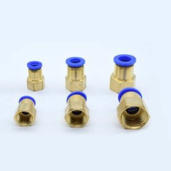 PCF Pneumatic Female Thread Adaptor Pipe Push Straight Quick Connectors Fitting