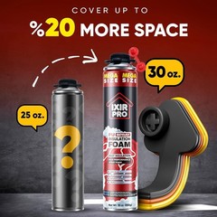 Spray Foam Insulation Can 3 x 30 oz. / 850 g Expanding Sealant, Mega Size Clo…