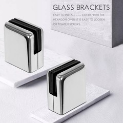 Glass Clamp 8-10mm 8PCS Stainless Steel 304 Glass Clamps Adjustable Glass9573