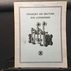 Vtg Westinghouse Electric Catalog ~ Steam-Jet Air Ejectors for Condensers 1903