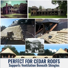 CedarVent Multi-Purpose 1-½” x 3/8″ x 36″ Roofing & Siding – 180 Pieces – 540FT